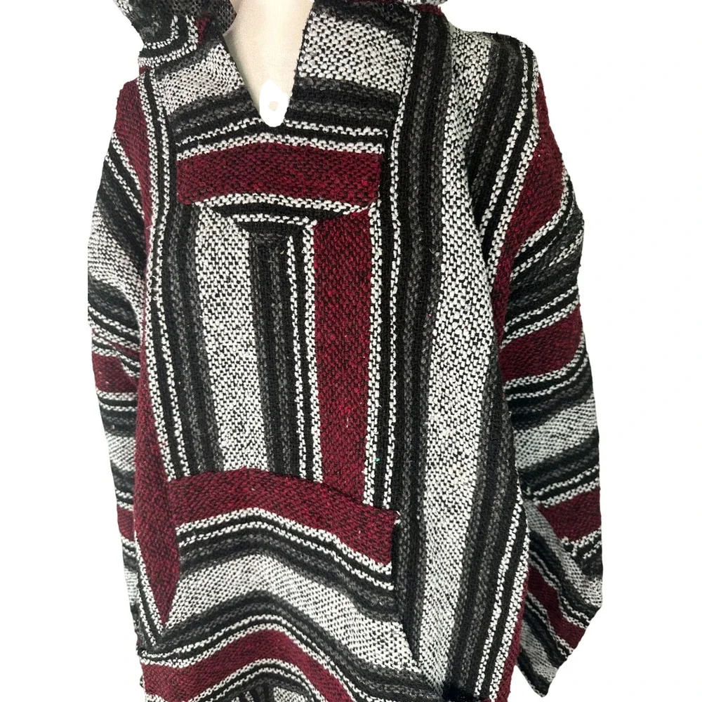 Iguana Jack Woven Pullover Hoodie Size Men's XL NWT